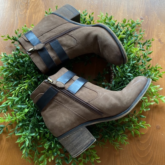 Franco Sarto LINDEN2 Brown Leather Ankle Boot - Picture 5 of 16